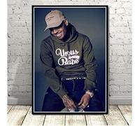 Poster Póster De Cantante De Música De Chris Brown, Imágenes De Retrato, Pintura En Lienzo, Pared Artística, Decoración Del Hogar 50X70Cm Sin Marco