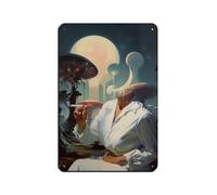 Póster psicodélico de arte de setas, letrero de metal vintage, pub, club, cafetería, bar, decoración de pared para el hogar, póster retro de 8 x 12 pulgadas (20 x 30 cm)