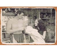 Póster retro clásico de la película TARZAN FINDS A SON 1939 Movie Still 36 Vintage Johnny Weissmuller Jane and Baby Vintage Metal Tin Sign Old TV Film Poster Gift Karaoke Bar Pub Club Placas