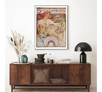 Póster retro clásico de una hermosa mujer francesa con simbolismo de la libertad. Arte de pared en lienzo. Impresiones en lienzo. Decoración para el hogar (30x50cm/Sin marco).