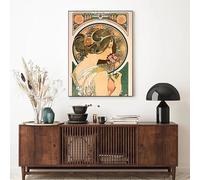 Póster retro clásico de una hermosa mujer francesa con simbolismo de la libertad. Arte de pared en lienzo. Impresiones en lienzo. Decoración para el hogar (40x55cm/Sin marco).