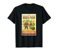 Póster Retro de 1947 Rock Stars World Tour Roswell Aliens Camiseta