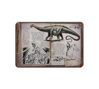 Póster retro de Ark Survival Evolved de metal, letrero de estaño, arte elegante, retro, pintura de hierro, bar, cueva de personas, cafetería, garaje, póster para decoración de pared, 20 x 30 cm