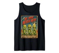 Póster Retro de Ciencia ficción OVNI Tres sabios Alien Camiseta sin Mangas
