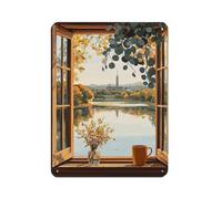 Póster retro de la casa de Australia, letrero de metal de estaño, arte elegante, retro, pintura de hierro, bar, cueva de personas, cafetería, familia, garaje, póster decorativo de pared, 12 x 16