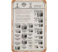 Póster retro de la película St. Elmo's Fire 1985, cartel vintage de película antigua, póster de metal, letrero de TV, bar, regalo, karaoke, club de música, restaurante, cueva de hombre, decoración de