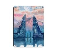 Póster retro de la Puerta del Cielo de Bali, letrero de metal de estaño, arte elegante, retro, pintura de hierro, bar, cueva de personas, cafetería, familia, garaje, póster decorativo de pared, 30 x