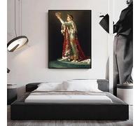 Póster retro de Napoleón Bonaparte en lienzo - Impresiones en lienzo de la pintura de Napoleón I para la decoración del hogar en la sala de estar (50x70cm/sin marco)