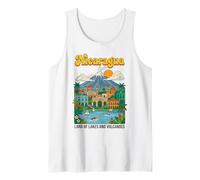 Póster Retro de Nicaragua Tierra de Lagos y Volcanes Camiseta sin Mangas
