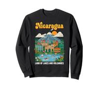 Póster Retro de Nicaragua Tierra de Lagos y Volcanes Sudadera