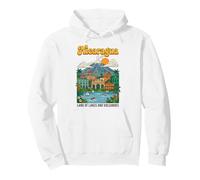 Póster Retro de Nicaragua Tierra de Lagos y Volcanes Sudadera con Capucha