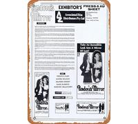 Póster retro de Pandora Mirror Rare Australian Movie Press Sheet Veronica Hart Jamie Gillis Movies Poster Tin Sign 20.3x30.5 cm Classic Film and Television Poster Vintage Metal Sign Art Wall Decor for