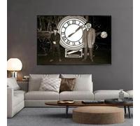 Póster retro de película clásica de Regreso al futuro, pintura en lienzo, cuadro artístico de pared vintage para sala de estar, decoración del hogar, marco interior de 30x50cm (12x20in)