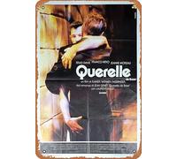Póster retro de película Querelle 1982, letrero de estaño, clásico de película antigua, letrero de metal, letrero de TV, bar, regalo, karaoke, club de música, restaurante, cueva, hombre, decoración de