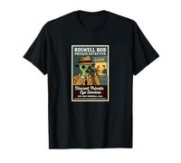 Póster Retro del Detective Privado Roswell Aliens 1950 Camiseta