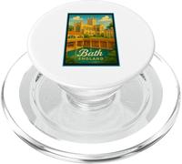 Póster retro vintage de Bath City Somerset Inglaterra PopSockets PopGrip para MagSafe