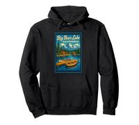 Póster retro vintage de Big Bear Lake California CA Sudadera con Capucha