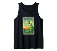 Póster retro vintage de Ellis Island New York City State NY NYC Camiseta sin Mangas