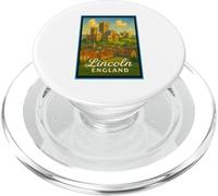 Póster retro vintage de Lincoln City England UK PopSockets PopGrip para MagSafe