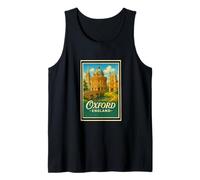 Póster retro vintage de Oxford City England UK Camiseta sin Mangas