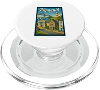 Póster retro vintage de Plymouth City England UK PopSockets PopGrip para MagSafe