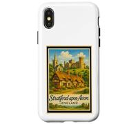 Póster retro vintage de Stratford Upon Avon Inglaterra Carcasa para iPhone X/XS