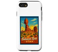 Póster retro vintage equilibrado de rock Utah UT Art Zion Graphic Carcasa para iPhone SE (2020) / 7 / 8