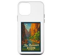 Póster retro vintage The Narrows Utah UT Zion Art Graphic Carcasa para iPhone 12 mini
