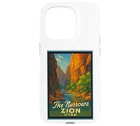 Póster retro vintage The Narrows Utah UT Zion Art Graphic Carcasa para iPhone 15 Pro