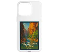 Póster retro vintage The Narrows Utah UT Zion Art Graphic Carcasa para iPhone 15 Pro Max