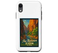 Póster retro vintage The Narrows Utah UT Zion Art Graphic Carcasa para iPhone XR
