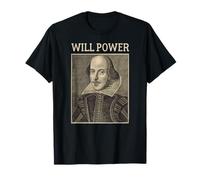 Póster Shakespeare Will Power Literature Vintage Shakespeare Camiseta