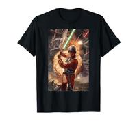 Póster sobre la explosión del sable láser de Luke Skywalker de Star Wars Camiseta