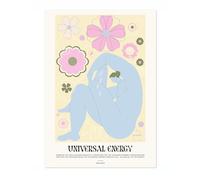 Póster sobre Lienzo Aura "Energía Universal", Impresión de Citas Inspiradoras, Decoración Artística con Frase de Afirmaciones para Habitación, Arte de Pared Motivacional para Dormitorio, Sin Marco