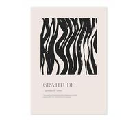 Póster sobre Lienzo Aura "Gratitud", Impresión Artística de Citas Inspiradoras, Decoración Colorida con Frase de Afirmaciones para Habitación,Arte de Pared Motivacional para Dormitorio,Sin Enmarcar