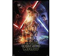 Póster Star Wars: episodio VII - el despertador de la fuerza 'Póster Principal' (68 cm x 101 cm) + un póster sorpresa de regalo.