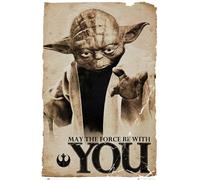 Póster Star Wars Yoda May the Force be with You (61cm x 91,5cm)