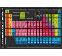Póster Tabla Periódica de los Elementos - Versión en Español (91,5cm x 61cm) + 1 Póster con Motivo de Paraiso Playero
