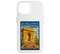 Póster turístico vintage de los años 50 de París Francia Carcasa para iPhone 14