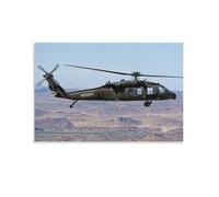 Póster UH-60 Black Hawk Militar Helicóptero Cañón Aviones de combate (5) Lienzo de pintura para pared de sala de estar, pósteres de pintura, 20 unidades