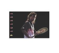 Póster vintage de Andre Agassi, lienzo decorativo para pared e impresión artística moderna para decoración de dormitorio familiar, 20 x 30 cm