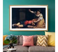 Póster vintage de Artemisia Gentileschi, láminas de pintura al óleo, impresiones en lienzo italianas del Renacimiento, póster decorativo (70x100CM/sin marco)