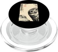 Póster Vintage de búho japonés Retro pájaro gráfico Artq PopSockets PopGrip para MagSafe
