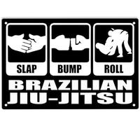 Póster vintage de Jiu Jitsu brasileño para decoración de cenas, latas decorativas para sala de estar, 30 x 20 cm