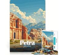 Póster Vintage de Petra Jordan, Rompecabezas de 1000 Piezas para Adolescentes, Juguete para desarrollar la Habilidad Mental, relajación, Corte preciso, (50x75cm)