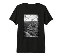 Póster Vintage del Gran Cañón Arizona, Recuerdo de Viaje de Naturaleza Camiseta Premium