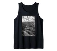 Póster Vintage del Gran Cañón Arizona, Recuerdo de Viaje de Naturaleza Camiseta sin Mangas