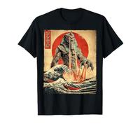 Póster Vintage japonés del faraón Rey Tut Kaiju Monster Camiseta