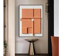 Póster visual abstracto para oficina, sala de estar, hogar, arte de pared, pintura en lienzo moderna, decoración de interiores de dormitorio (60 x 80 cm/sin marco)