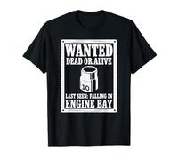 Póster Wanted, 10 mm, con Forma de Enchufe, Meme, Coche, Divertido mecánico Camiseta